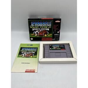 Jeopardy Sports Edition (SNES) Super Nintendo Complete In Box GameTek 1994